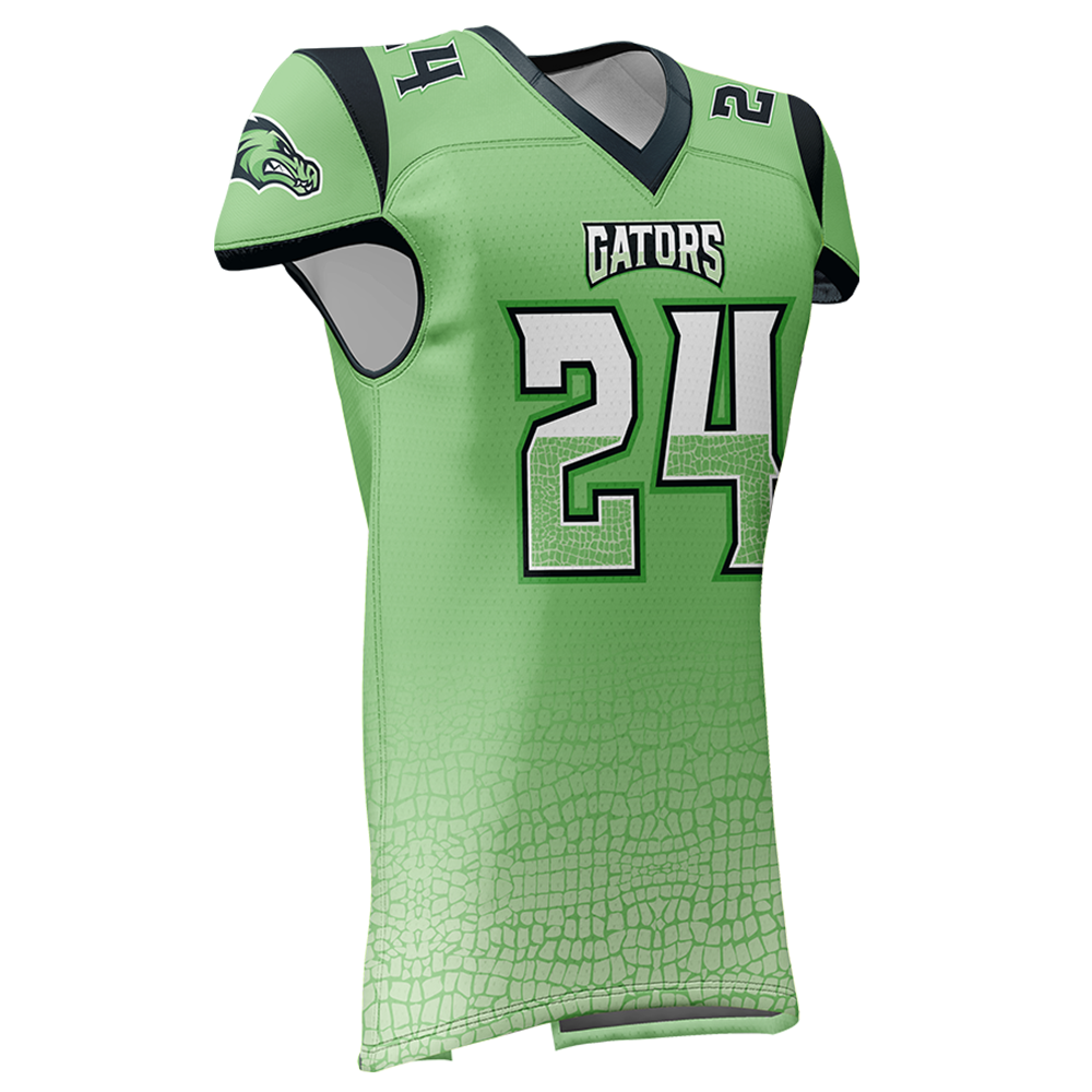 Green sports jersey with number 24 and 'Gators' text on a white background
